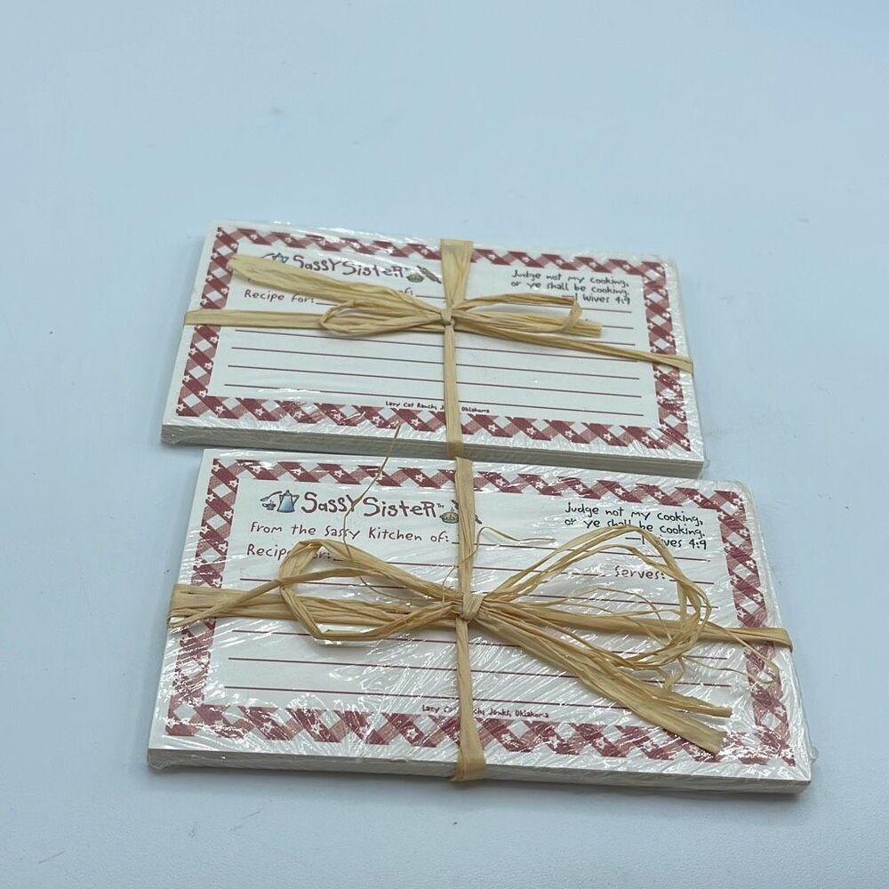 Vintage Recipe card new in package